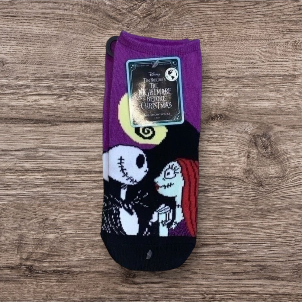 * Disney The Nightmare Before Christmas Women's No Show Socks Shoe Size 4-10 NWT